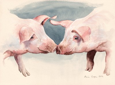 Due maialini, 2012 da Alison Cooper